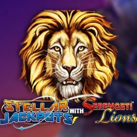 Stellar Jackpots with Serengeti Lions logo by Lightning Box Game AlaWin Casino