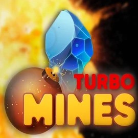 Turbo Mines slot logo by Turbo Games at AlaWin Casino